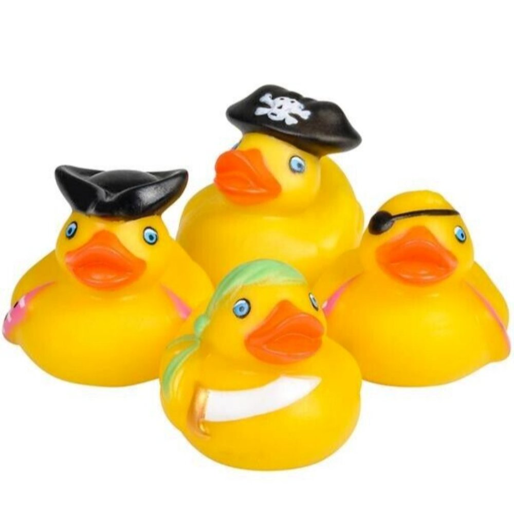 2" PIRATE RUBBER DUCKIES - 12 Assorted Ducks Per Order